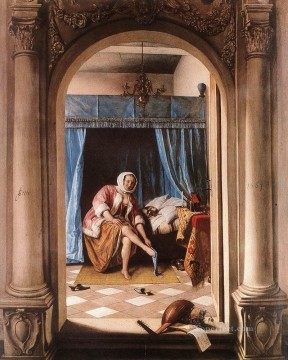 朝のトイレ オランダの風俗画家ヤン・ステーン Oil Paintings